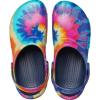 Crocs Unisex Adult Bistro Graphic Clogs(Tie Dye/Navy)