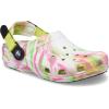 Crocs Unisex Adult Classic Adjustable Slip Resistant Work Clogs(Electric Pink/Multi Marbled)