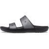 Crocs Unisex Adult Classic Two-strap Slide Sandals(Black/Glitter Rainbow)