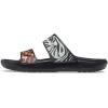 Crocs Unisex Adult Classic Two-strap Slide Sandals(Black/Multi Animal Remix)