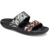 Crocs Unisex Adult Classic Two-strap Slide Sandals(Black/Multi Animal Remix)