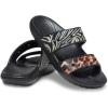 Crocs Unisex Adult Classic Two-strap Slide Sandals(Black/Multi Animal Remix)