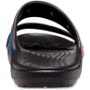 Crocs Unisex Adult Classic Two-strap Slide Sandals(Black/Spray Dye)