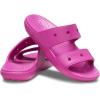 Crocs Unisex Adult Classic Two-strap Slide Sandals(Fuchsia Fun)