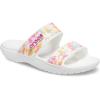 Crocs Unisex Adult Classic Two-strap Slide Sandals(Multi/White)