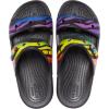 Crocs Unisex Adult Classic Two-strap Slide Sandals(Rainbow Animal Print)