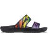 Crocs Unisex Adult Classic Two-strap Slide Sandals(Rainbow Animal Print)