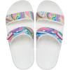 Crocs Unisex Adult Classic Two-strap Slide Sandals(Rainbow Swirl)