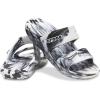 Crocs Unisex Adult Classic Two-strap Slide Sandals(White/Black)