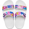 Crocs Unisex Adult Classic Two-strap Slide Sandals(White/Pink)