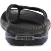 Crocs Unisex Adult Crocband Flip Flop Sandals(Black Slate Grey)