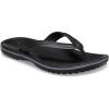 Crocs Unisex Adult Crocband Flip Flop Sandals(Black Slate Grey)