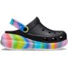 Crocs Unisex Adult Crush Clogs(Black/Multi Spray Dye)