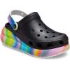Crocs Unisex Adult Crush Clogs(Black/Multi Spray Dye)