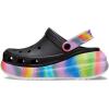Crocs Unisex Adult Crush Clogs(Black/Multi Spray Dye)