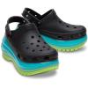 Crocs Unisex Adult Mega Crush Clogs(Black/Multi)