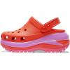 Crocs Unisex Adult Mega Crush Clogs(Lava)