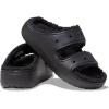Crocs Unisex Classic Cozzzy Sandal(Black/Black)