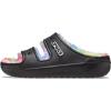Crocs Unisex Classic Cozzzy Sandal(Black/Spray Dye)
