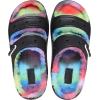 Crocs Unisex Classic Cozzzy Sandal(Black/Spray Dye)