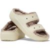 Crocs Unisex Classic Cozzzy Sandal(Bone/Mushroom)
