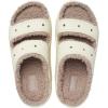 Crocs Unisex Classic Cozzzy Sandal(Bone/Mushroom)