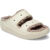 Crocs Unisex Classic Cozzzy Sandal(Bone/Mushroom)