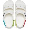 Crocs Unisex-Adult Classic All Terrain Sandals(White/Multi)
