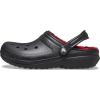Crocs Unisex-Adult Classic Holiday Lined Clogs(Buffalo Plaid/Black/Varsity Red)