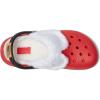 Crocs Unisex-Adult Classic Holiday Lined Clogs(Varsity Red/Multi)