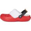 Crocs Unisex-Adult Classic Holiday Lined Clogs(Varsity Red/Multi)