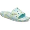 Crocs Unisex-Adult Graphic Slide Sandal(Pure Water/Multi Marbled Tie-dye)