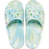 Crocs Unisex-Adult Graphic Slide Sandal(Pure Water/Multi Marbled Tie-dye)