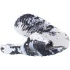 Crocs Unisex-Adult Graphic Slide Sandal(White/Black Marbled Tie-dye)