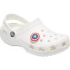 Crocs Unisex-Adult Jibbitz Shoe Charms – Marvel Super Hero Characters Shoe Charm Singles, Charms for Boys and Girls(Captain America Shield)