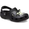 Crocs Unisex-Child Classic Glow in The Dark Clogs (Little Big Kid)(Black Cat)