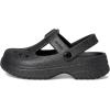 Crocs Unisex-Child Classic Mary Jane Clogs (Little Kid/Big Kid)(Black Glitter)