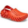 Crocs Unisex-Child Echo Clogs (Little Kid/Big Kid)(Lava)