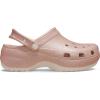 Crocs Women’s Classic Platform Glitter Clog, Quartz, 8