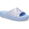Crocs Women’s Classic Slide | Platform Sandals(Blue Calcite Multi)