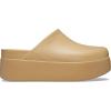 Crocs Women’s Dylan Platform Clog, Mule Platform Shoes for Women(Wheat)