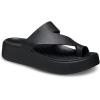 Crocs Women’s Getaway Toe Loop Platform Sandals(Black)
