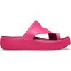 Crocs Women’s Getaway Toe Loop Platform Sandals(Dragon Fruit)