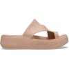 Crocs Women’s Getaway Toe Loop Platform Sandals(Pink Caramel)