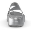 Crocs Women’s Getaway Toe Loop Platform Sandals(Silver)