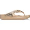 Crocs Women’s Sloane Ombre Diamante Flip(Gold Glitter)