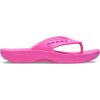 Crocs unisex-adult Via Flip, Sandals for Men and Women(Electric Pink)