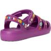Crocs unisex-child Classic Fisherman Sandals (Toddler)(Grapeberry)