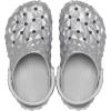 Crocs unisex-child Classic Geometric Clog(Silver)
