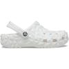 Crocs unisex-child Classic Geometric Clog(White)